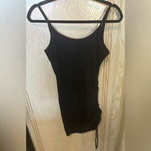 Fashion‎ Nova Black Ruched Mini Dress